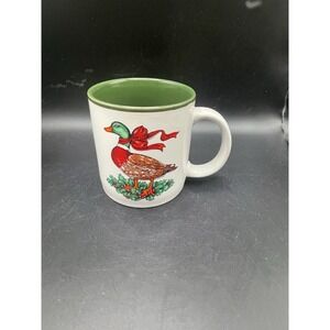 Vintage 1987 Potpourri Press Christmas Duck Mug, Marvelous Mugs Collection
